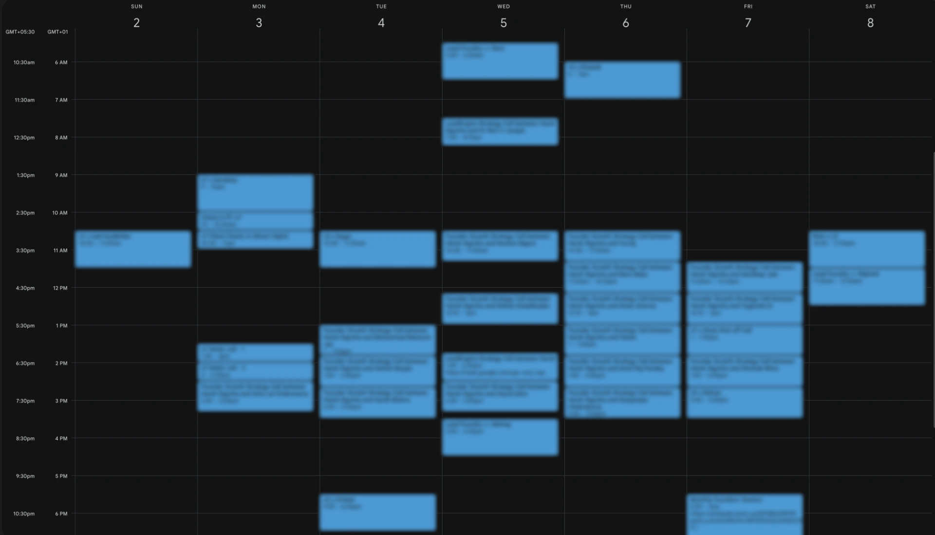 Google Calendar week of August 2 – 8, 2026 packed with booked strategy calls from LeadEngine