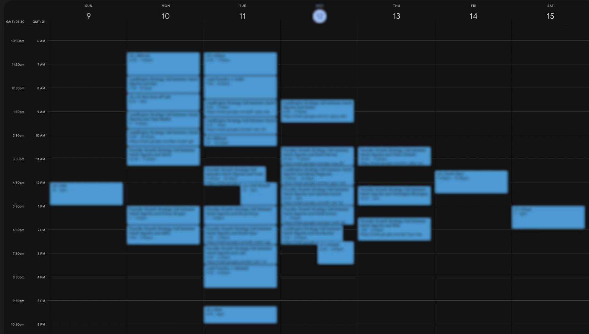 Google Calendar week of August 9 – 15, 2026 packed with booked strategy calls from LeadEngine